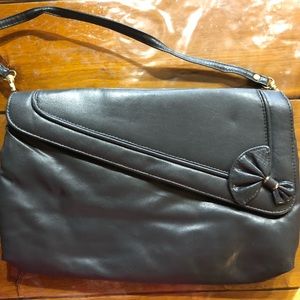 Dark Gray Clutch/Shoulder Bag